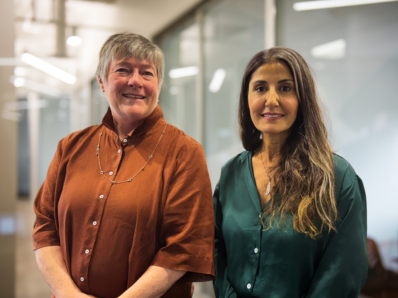 Helena Derwash with Sandra Feltham, Board Chair - Mosaic Multicultural Connections